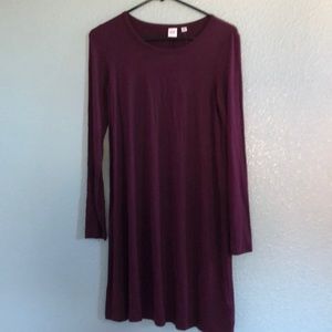 NWT GAP Purple long sleeve dress